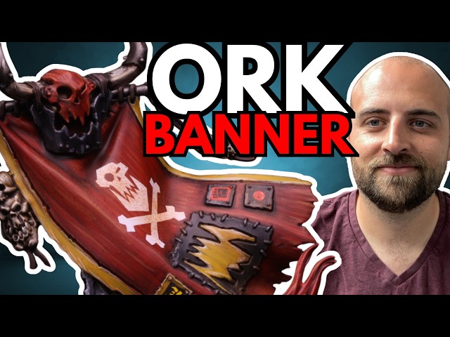 Easy guide to painting Warhammer 40k Ork banners!