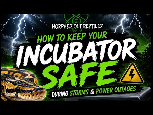 Power Outage Prep for Ball Python Incubators | Dos & Don'ts During Storms #ballpython #snake 