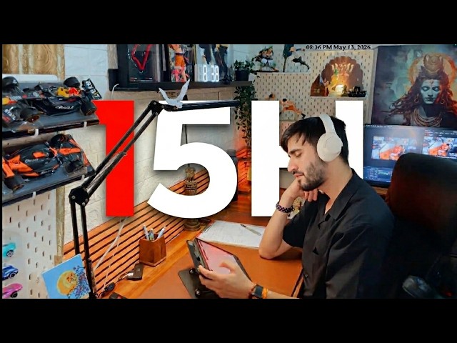 15 Hour LIVE🔴  Study With Me  | Pomodoro
