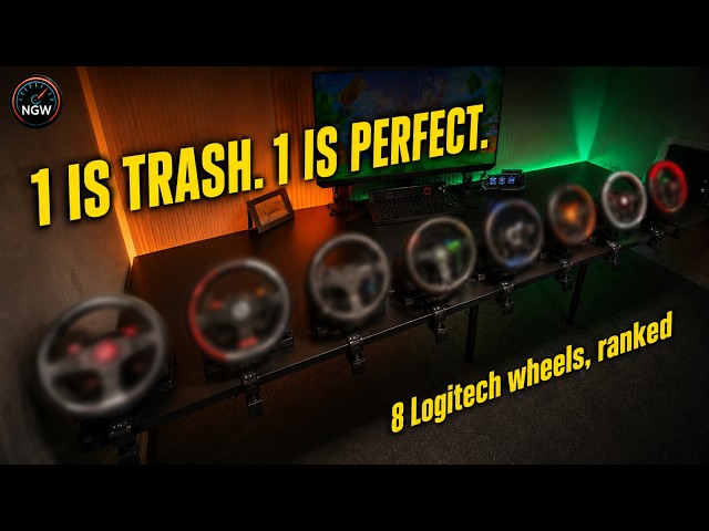 8 Logitech Steering Wheels Tested — From MOMO to G923 (Complete History)