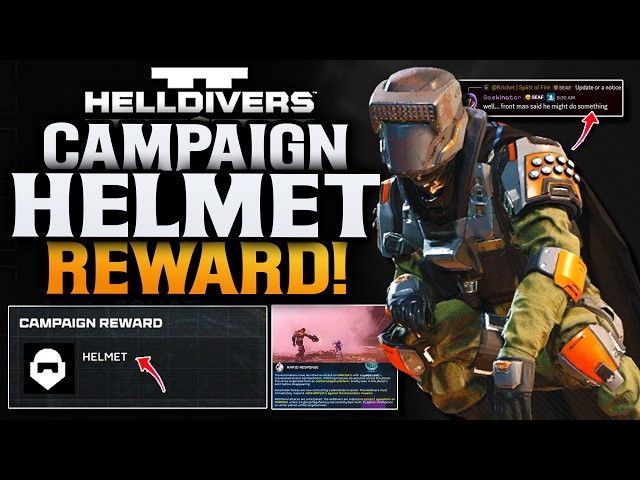 Helldivers 2 New Helmet! & New Major Galactic Update!