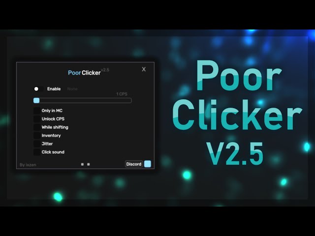 ⚡PoorClicker V2.5 FREE AUTOCLICKER + Click Sound / Jitter (Badlion Client | Lunar Client | AZ...)⚡