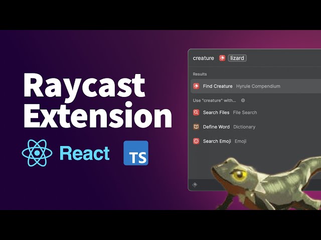 Create a Raycast Extension with React & Typescript