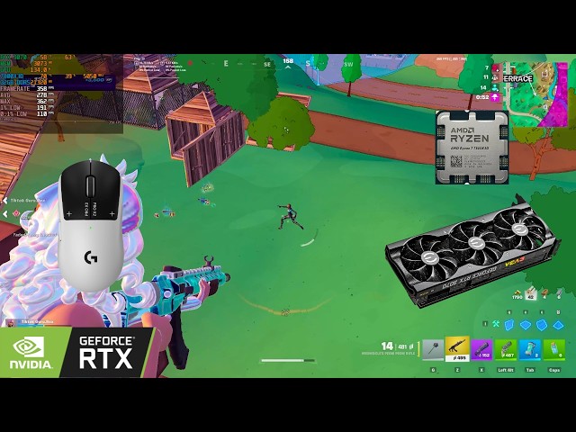 HOW GOOD IS THE Ryzen 7 7800X3D + RTX 3070? 👀 Benchmark | Fortnite Unreal Reload | 360 FPS | 4K