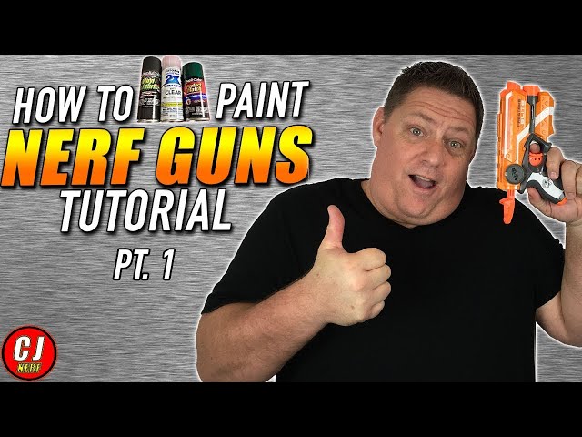 How To Spray Paint Nerf Guns - TUTORIAL