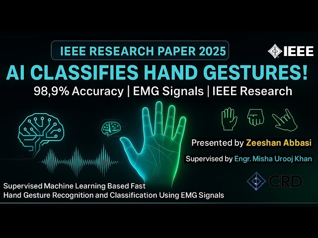 Hand Gesture Classification & Recognition Using Electromyography (EMG) Using Machine Learning