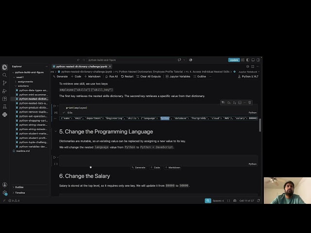 Python Nested Dictionaries | Build an Employee Profile