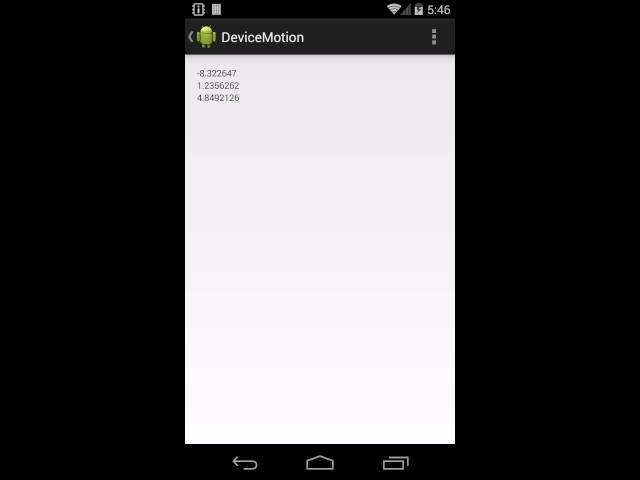 Android Motion Canvas demo