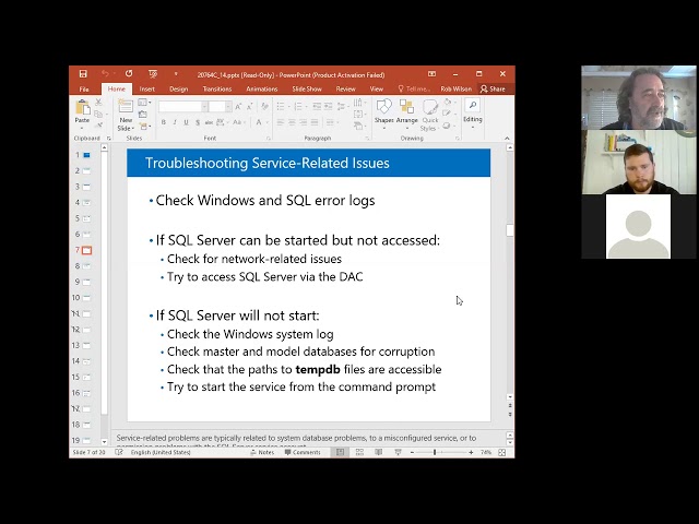 SQL Server Troubleshooting
