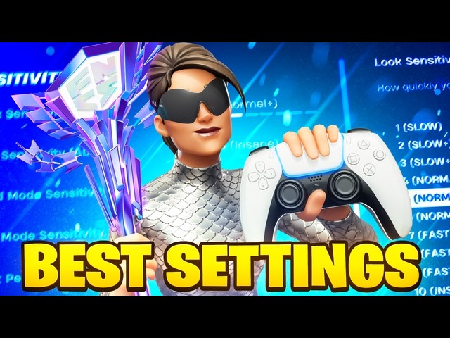 *NEW* Best Controller Settings + Sensitivity For Fortnite Chapter 7! (PS4/PS5/XBOX/PC)