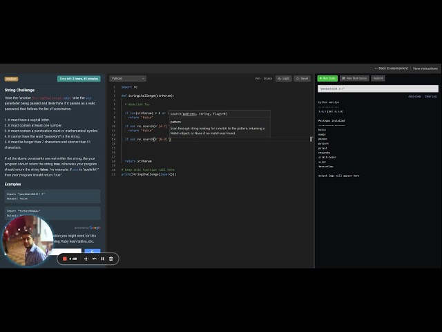 Coderbyte   Simple Password - Python