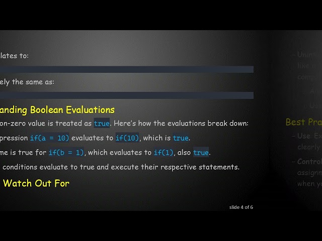 Understanding the Assignment Operator in Conditional Statements in C