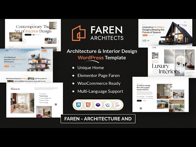 Inside Look: Faren Architecture and Interior Design WordPress Theme