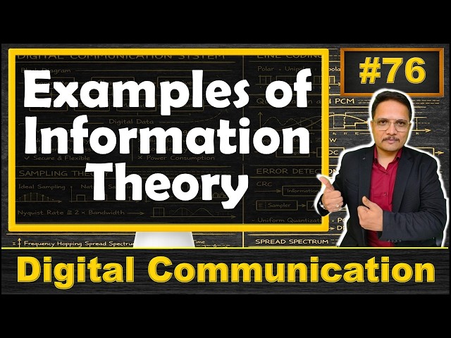 Information Theory Solved Examples | Step by Step Solution and Guide