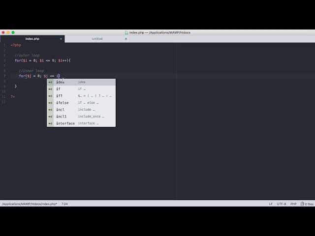 PHP Tutorial 11 - Nested Loops