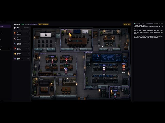 I Created a Real-Time AI Agent Office (100% Local) | Claude AI + Mission Control UI
