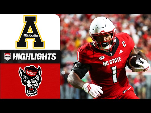 App State Mountaineers vs. NC State Wolfpack | Full Game Highlights | ESPN College Football