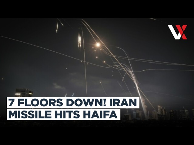 Iranian Missile Collapses Seven-Story Building In Haifa, Traps Residents Inside | VERTEX