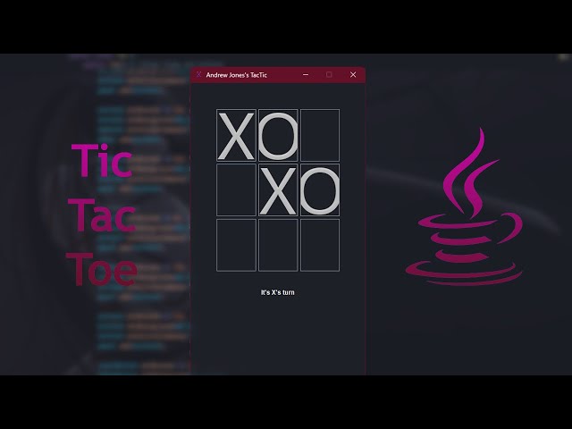 Creating Tic Tac Toe with Java!