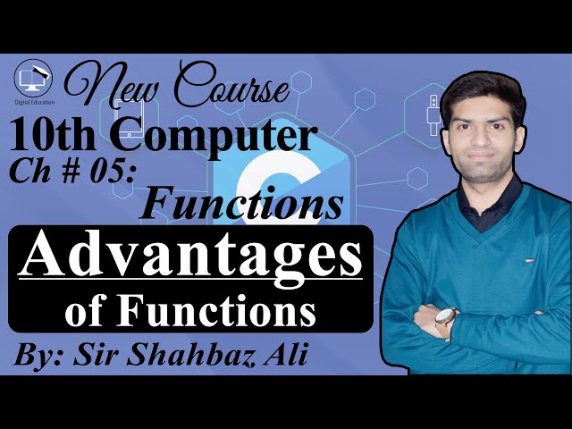 Advantages of Functions in C Programming | 10th Computer Chapter 5 | Digital Education