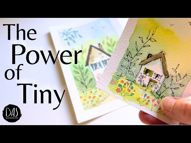 You told me tiny watercolor painting was life-changing! - Swap screen-time for brush time