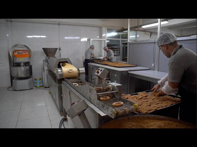 How Are Bagels Produced on an Industrial Scale? | Kumkaya Bagel Production Line #turkishbagel
