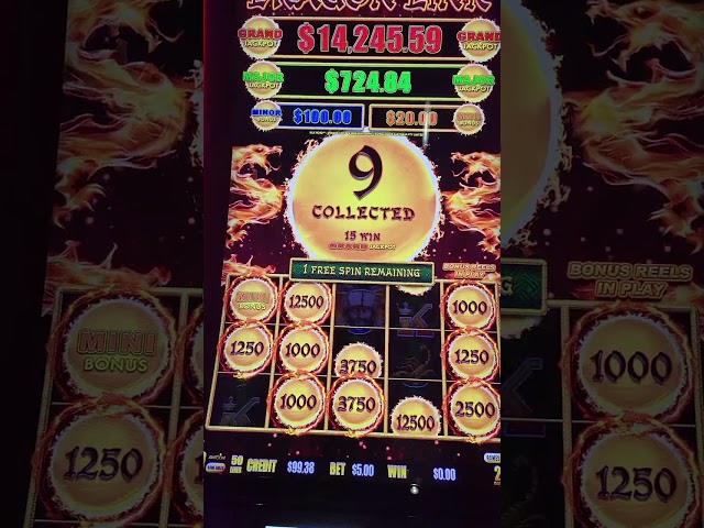 Dragon Link Silk Road $5 Bet Good Hit No Handpay Scioto Downs Casino Columbus