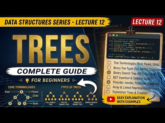 Trees in Data Structures in one video