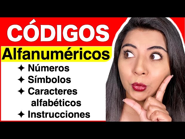 ALPHANUMERIC CODES (Full explanation)