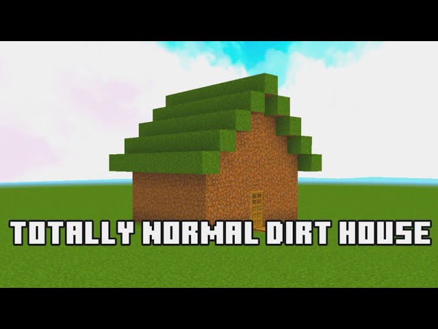 Minecraft sus dirt house | I make your ideas in Minecraft #7