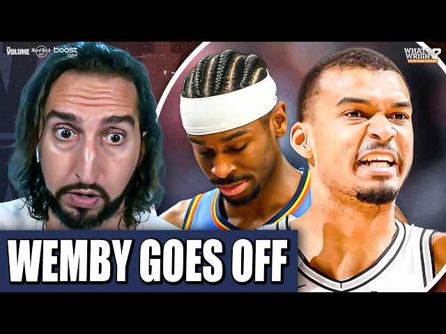 Wemby DOMINATES! Spurs-Thunder ALL-TIME CLASSIC, SGA struggles | Nick Wright NBA Reaction