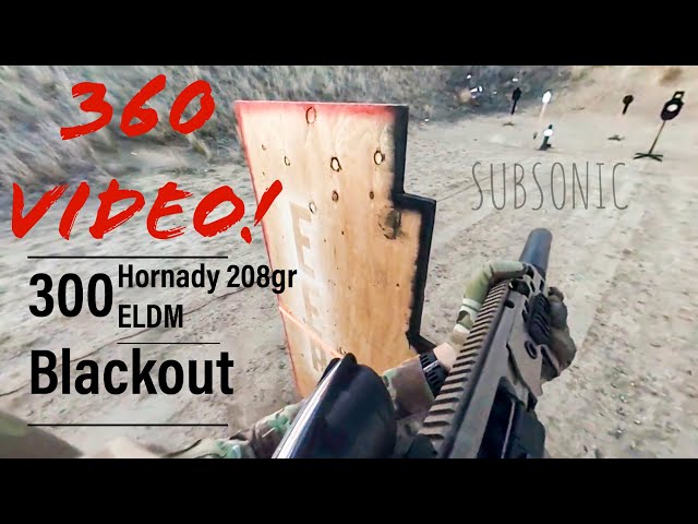 SIG MCX Virtus 300 Blackout shooting steel with 208gr ELDM Subsonic