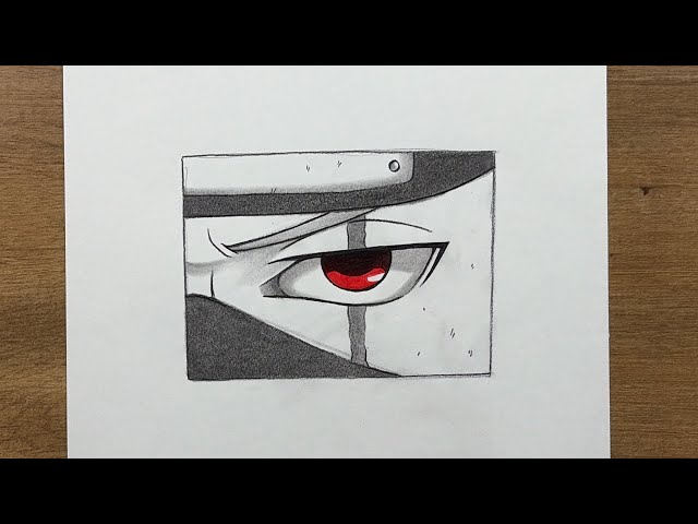 How to Draw Kakashi’s Sharingan Eye | Step-by-Step Naruto Drawing Tutorial