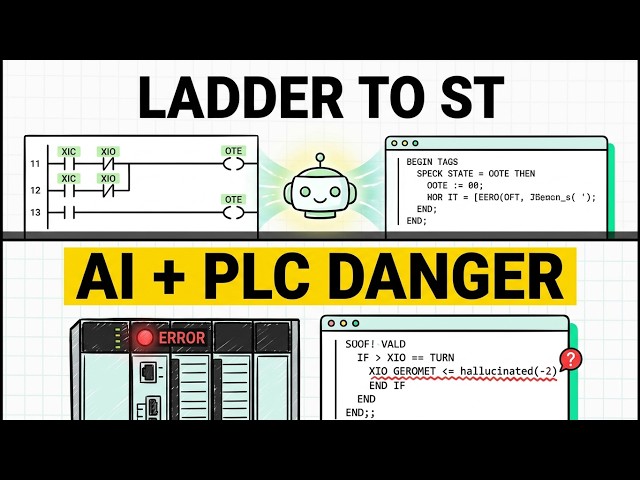 Rockwell Ladder Logic to Structured Text: AI + PLC Method Nobody's Showing You