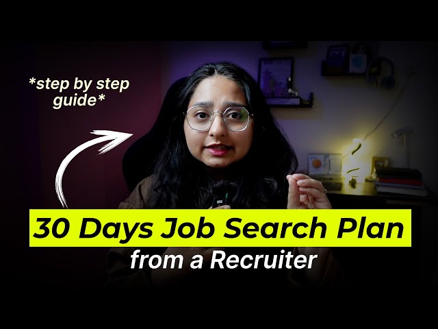 BEST 30-Day Job Search Plan for 2026? @Radha.Shrivastavaa