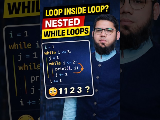Nested While Loop in 3 Minutes 🔥 Python