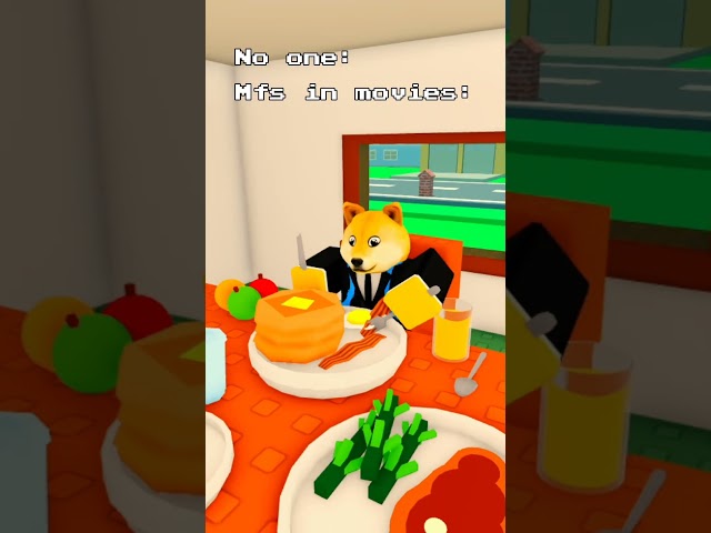 All of that food to waste || #roblox #animation #shorts #movies