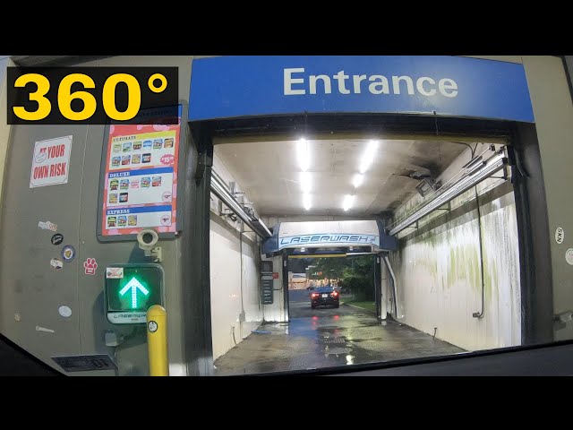 Tesla Model X P100D - Laser wash in 8K 360° - unedited and uncut