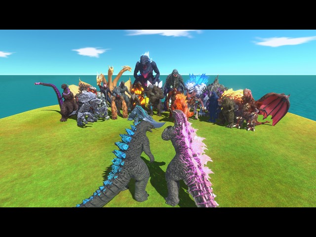 Can DUO Godzillas Defeat Godzilla Nemesis & Ultima Team in ARBS? | Godzilla 2014 x Evolved Godzilla!