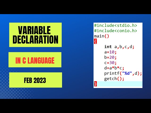 Variables Declaration and Usage in C Programming in hindi/Urdu | Video Tutorial || GetITSkills