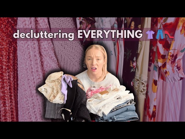 Closet Clean Out 2025 | Decluttering EVERYTHING 😩