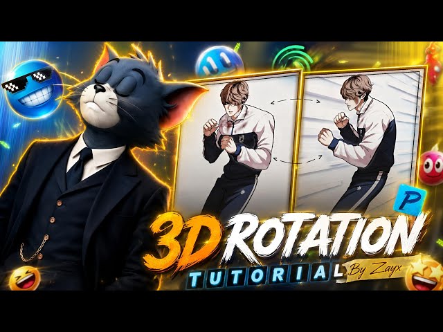 3D Rotation + Reverse Zoom Full Tutorial 🎬 | Zayxam