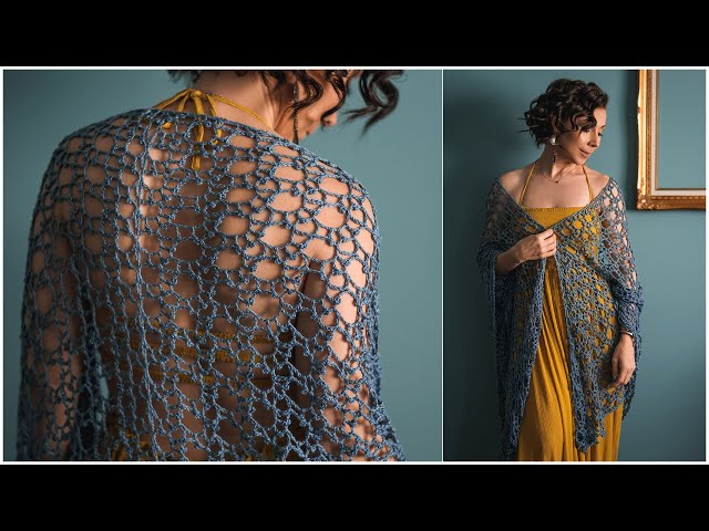 Step-by-Step Instructions: Crochet the Easy, Beginner Friendly Dantelina Shawl!