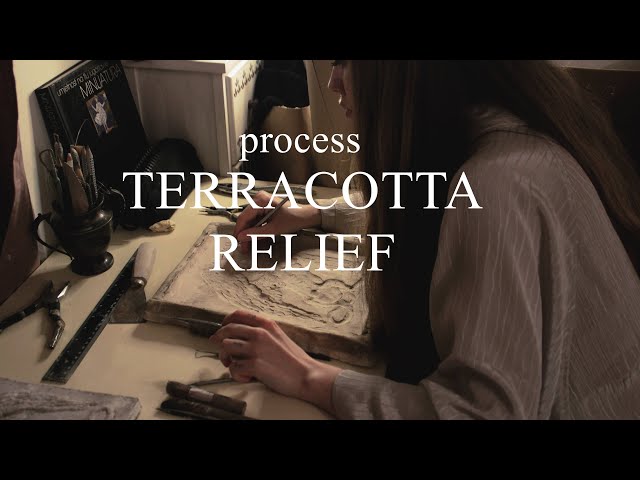 Full Process of Sculpting and Mold-Making a Terracotta Relief Sculpture