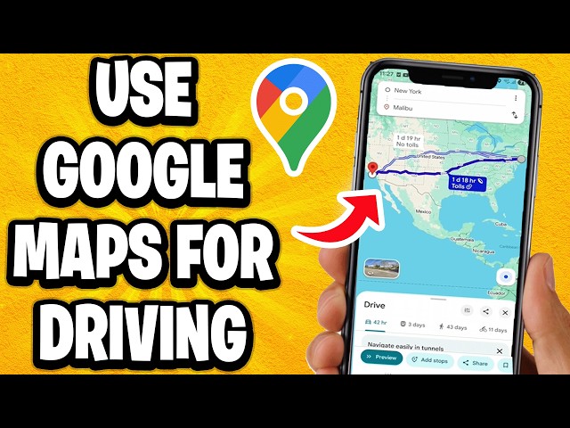 How To Use Google Maps For Driving - Tutorial