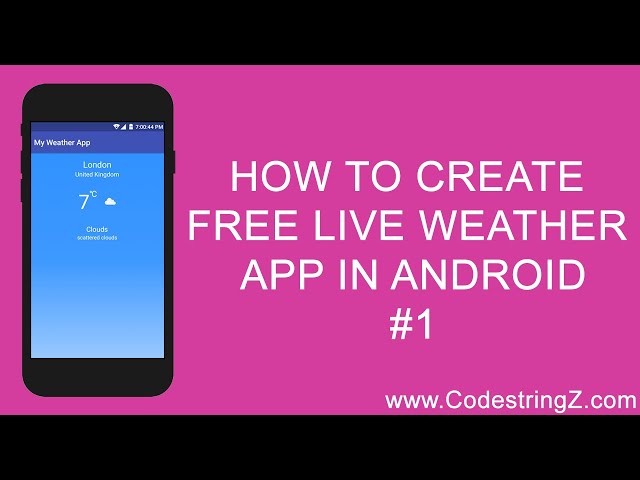 Free Weather App In Android # 1 Introduction & Designing Weather Layout | Android Project Tutorial