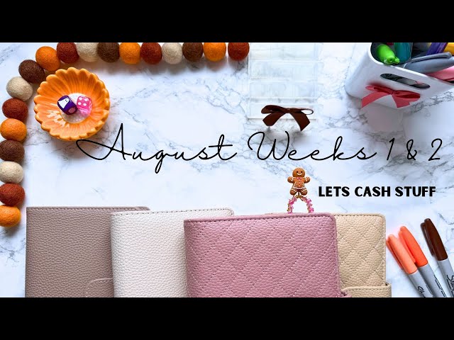 🤎 AUGUST WEEKS 1 & 2 CASH STUFFING | SINKING FUNDS & SAVINGS CHALLENGES | UK WEEKLY