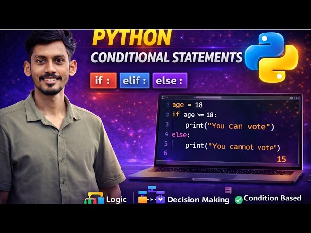 Python Conditional Statements | if, elif, else Explained 🔥