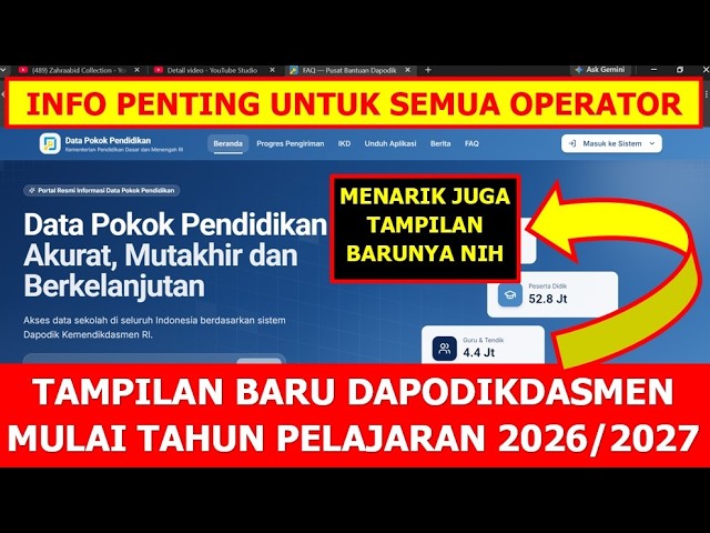 NEW LOOK OF THE DAPODIKDASMEN WEBSITE 2026/2027. LET'S DISCUSS IT BEFORE THE NEW DAPODIK APPLICAT...