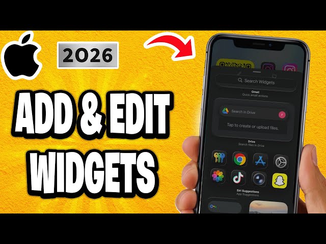 How to add and edit widgets on your iPhone - 2026